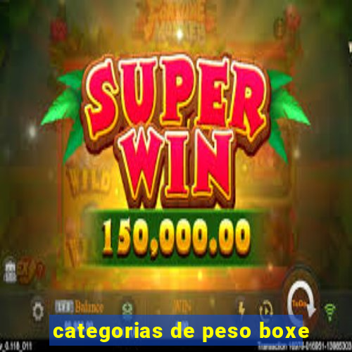 categorias de peso boxe